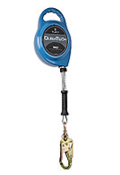 20 ft. Retracting Lifeline, Alum. Housing, Galv. Cable, Swivel Carabiner