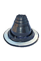 #1 Round Base Black EPDM Pipe Flashing