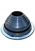 #5 Round Base BLACK EPDM Pipe Flashing