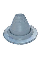 #1 Round Base Gray EPDM Pipe Flashing