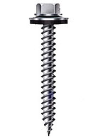 #9 X 1 Stainless HWH Evergrip Screw w/Bond Seal Washer (250)