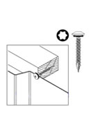 #10 x 1 Low Profile Woodgrip Screw, Zinc, Seal Washer (250)