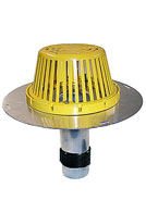 2 inch Aluminum Reroof Drain (Tape Seal) W/ Plastic Dome (66091)