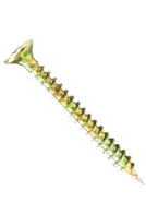 #8 X 3 inch Deck Screw, Yellow-Zinc Finish (2000)