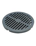 Zurn #50570-6 Z550, 8 OD x 5/8 Flat Round Drain Grate, Cast Iron