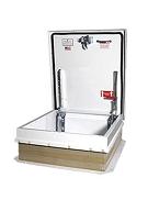 36 x 30 Roof Access Hatch, Galv. Steel, WHITE Color