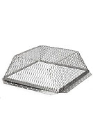 Roof Vent Guard, Animal Control Screen, 16 x 16 x 5, Stainless Steel