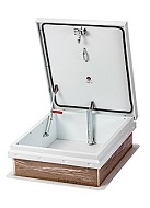 36 x 30 Roof Access Hatch, WHITE Powder Coat Galv. Steel