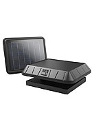 SunRise #CB1250RPFT Curb Base Solar Fan With Remote 30W Panel and Thermostat, 12 inch Fan (1)