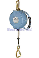 30 ft. Retracting Lifeline, Nylon Housing, Galv. Cable, Swivel Carabiner